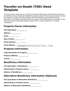 Free Transfer-on-Death Deed Document